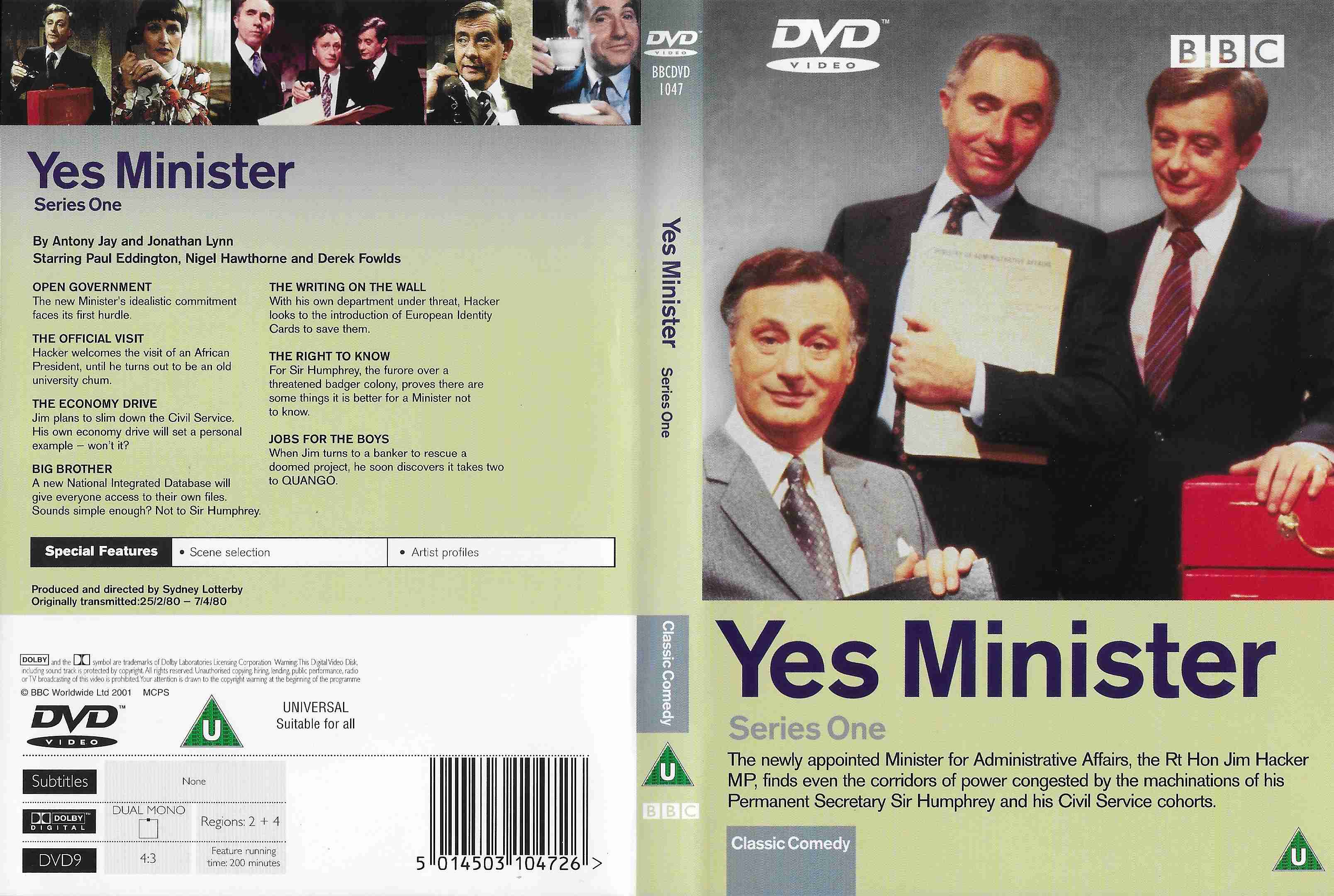 Back cover of BBCDVD 1047